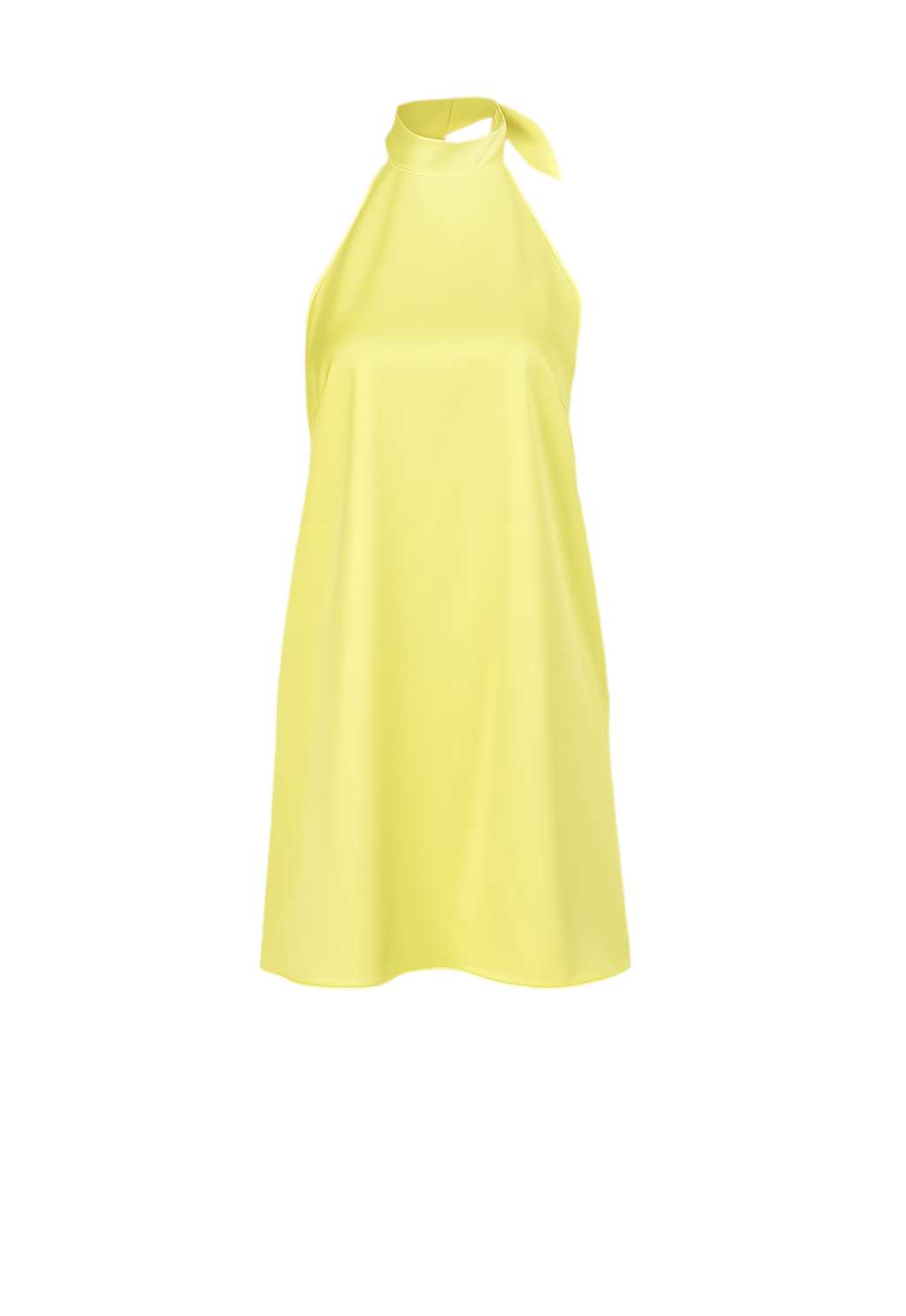 Satin Halter Neck Dress