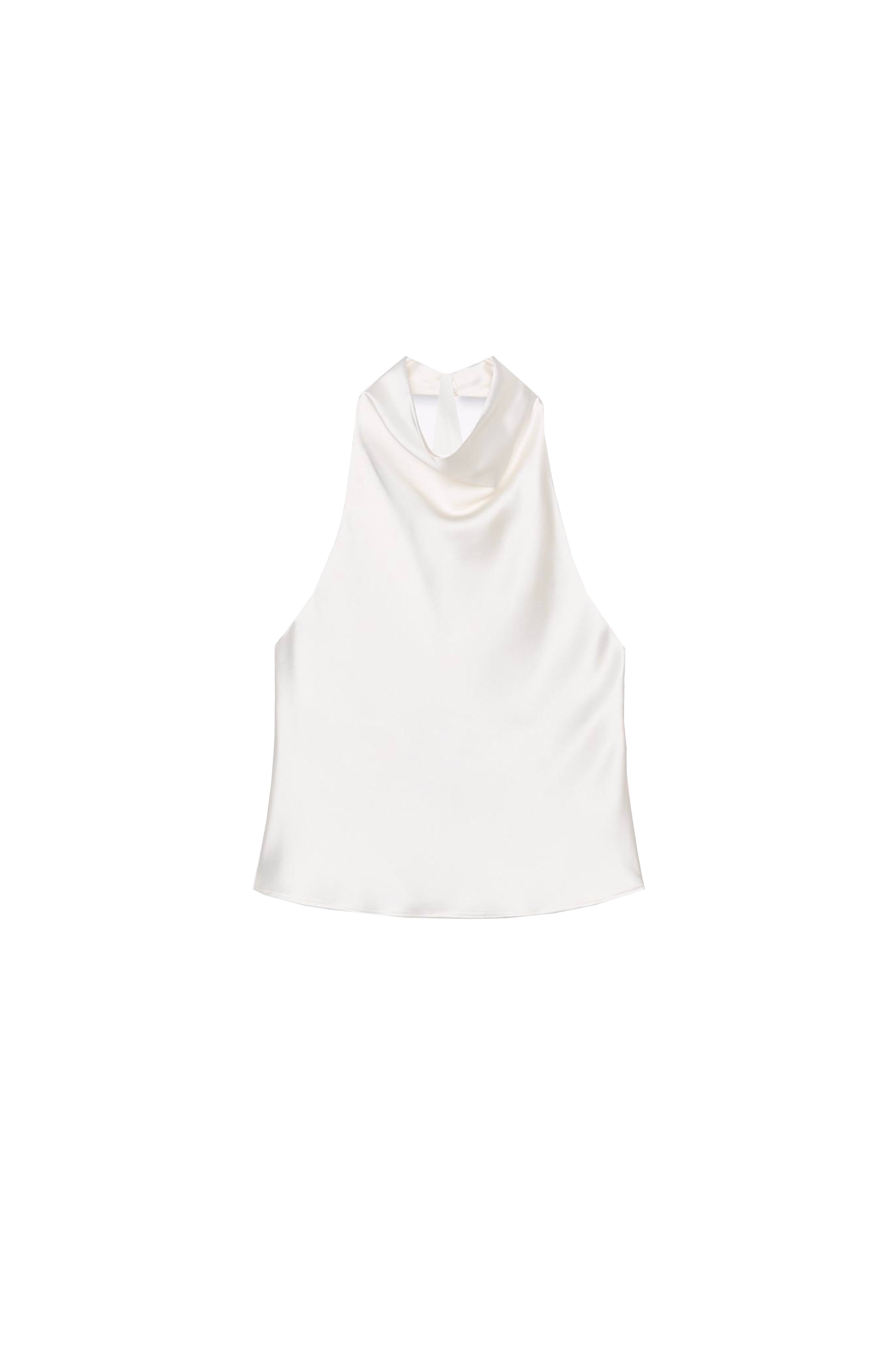 Satin Halter Neck Top