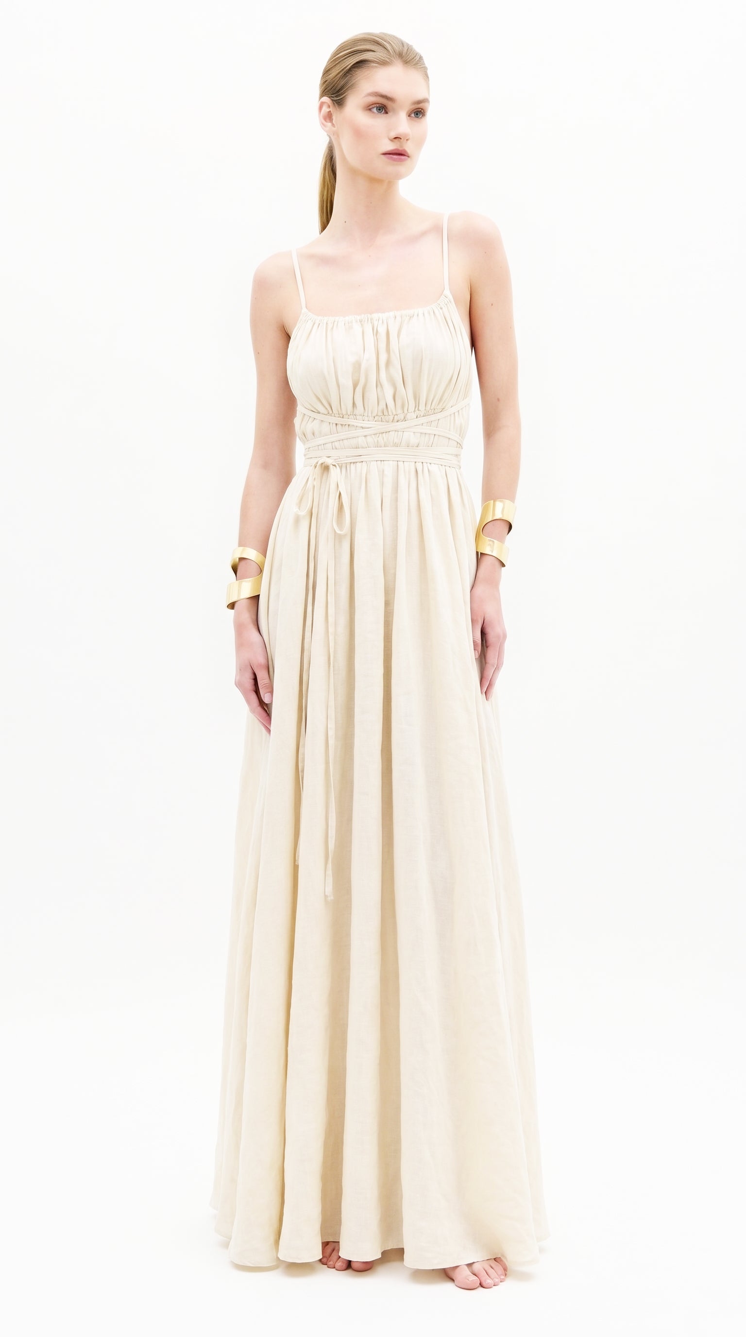 Off White Multiway Linen Dress