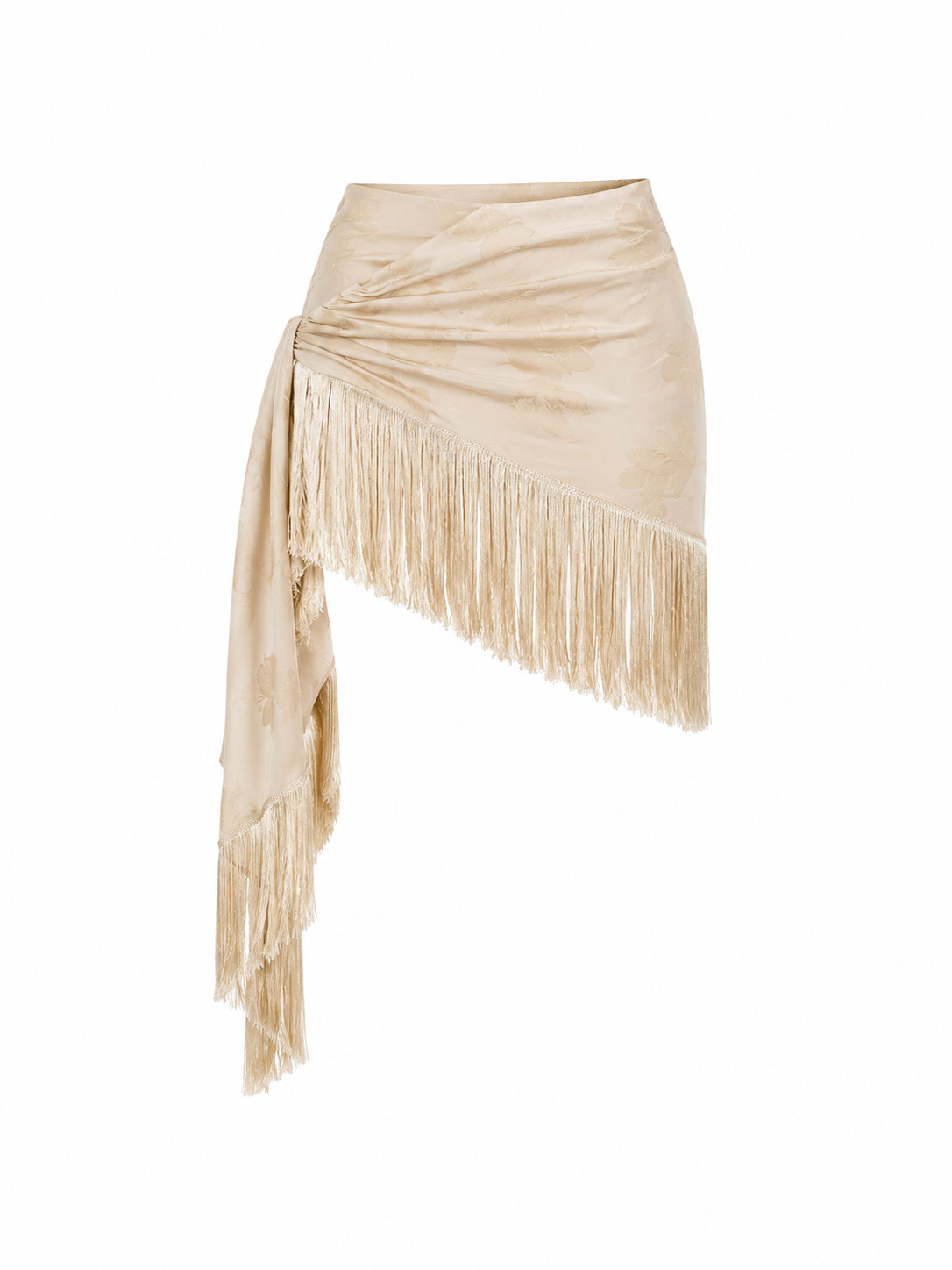Beige Mini/Midi Skirt