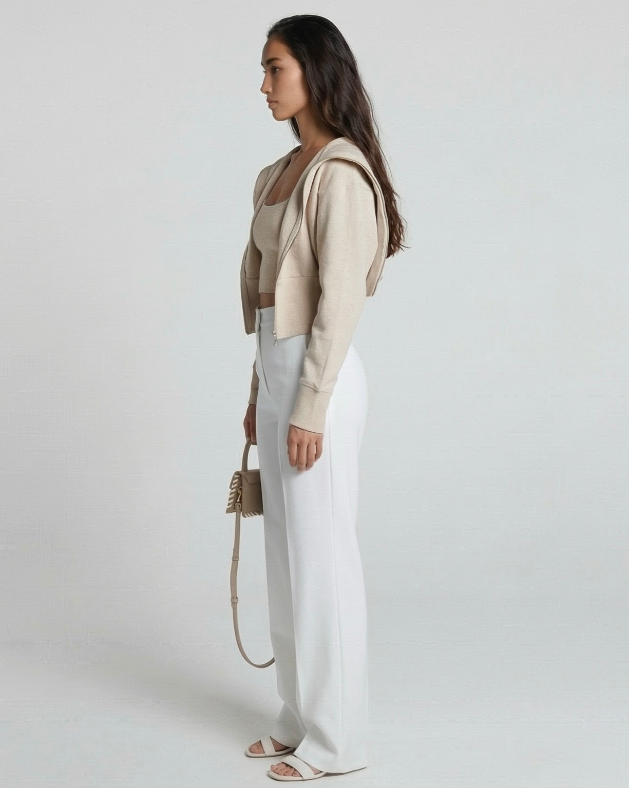 Beige Sweater Jacket