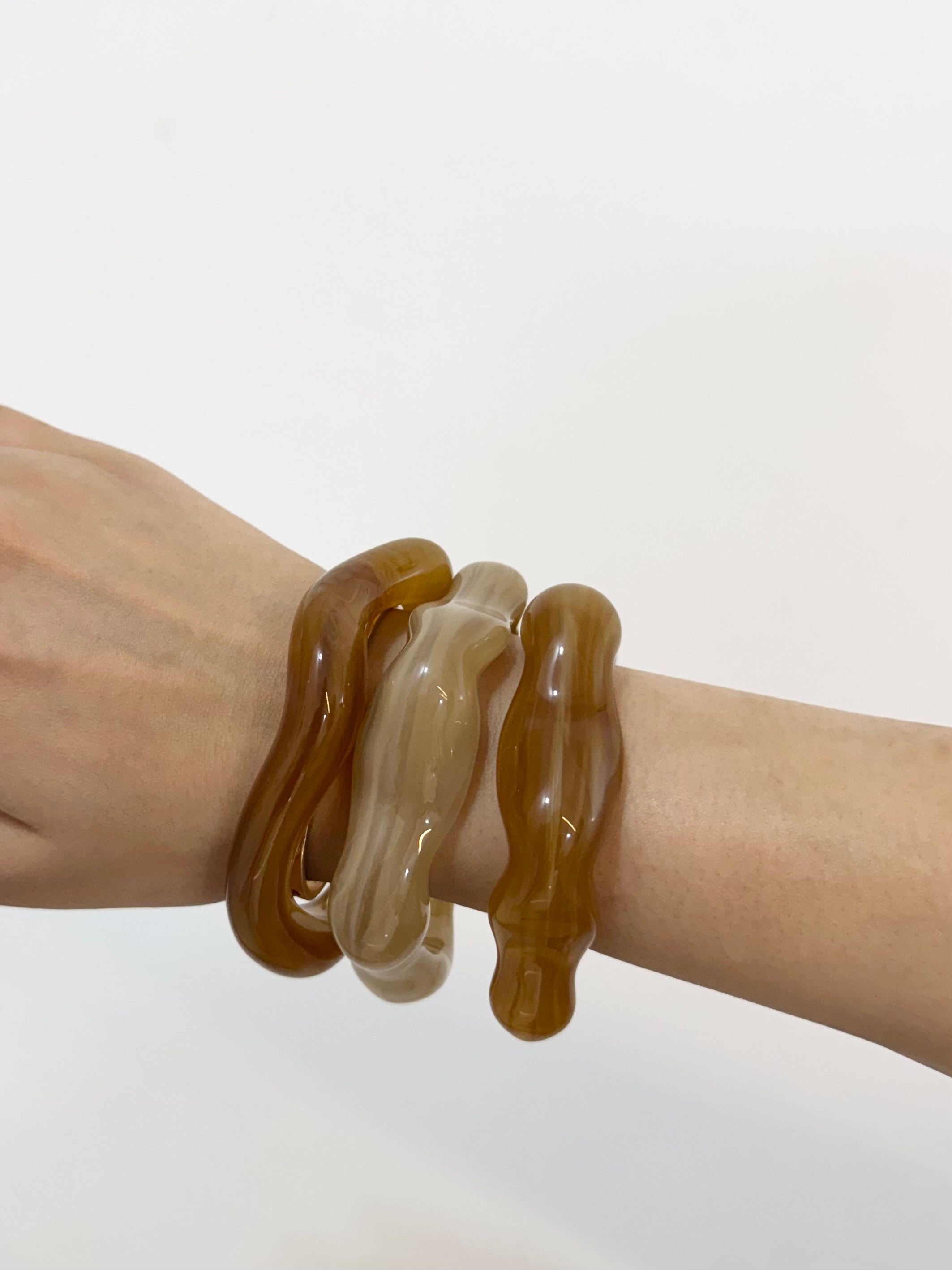 Chunky recycled bracelets