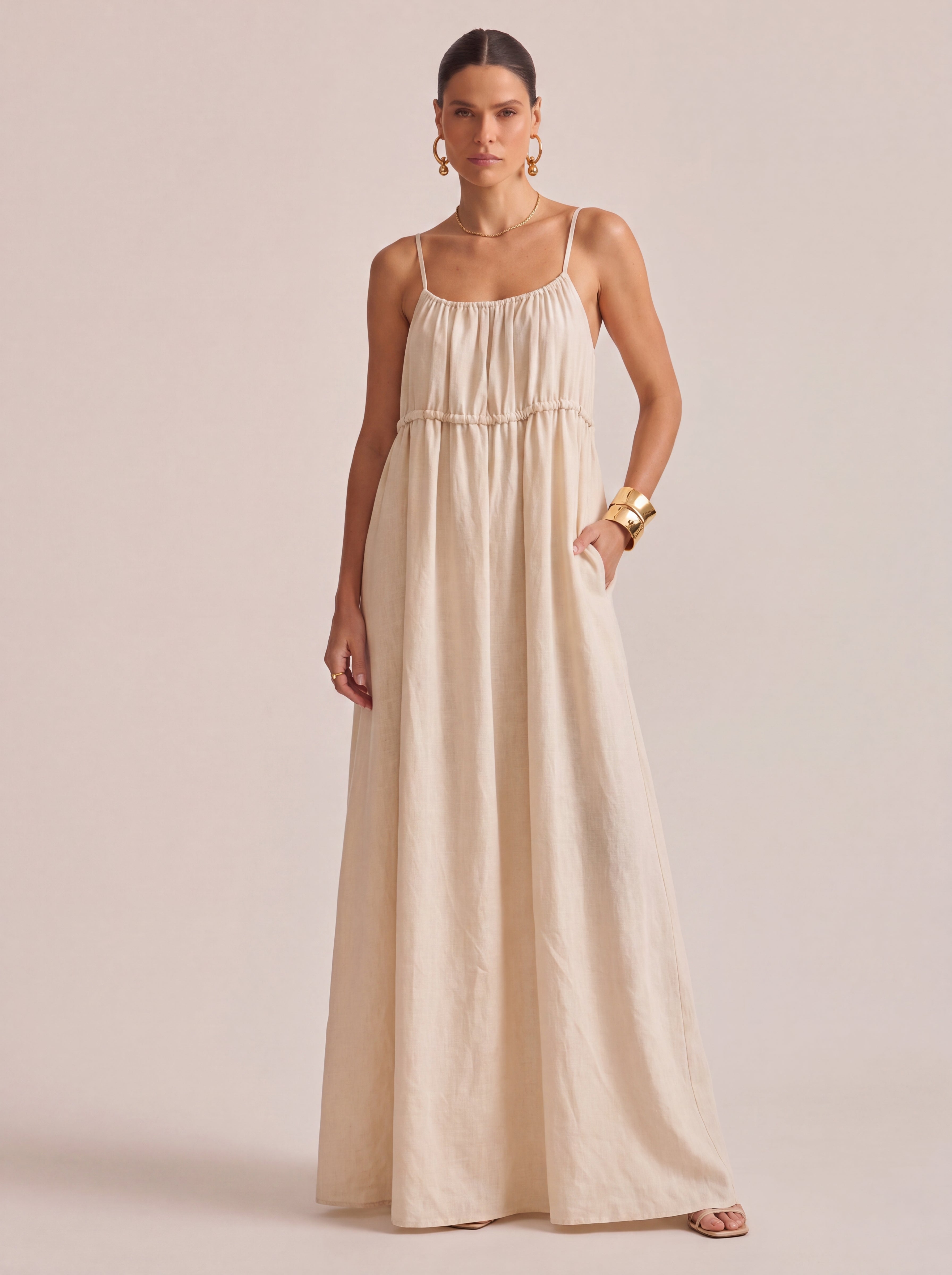 Off White Multiway Linen Dress