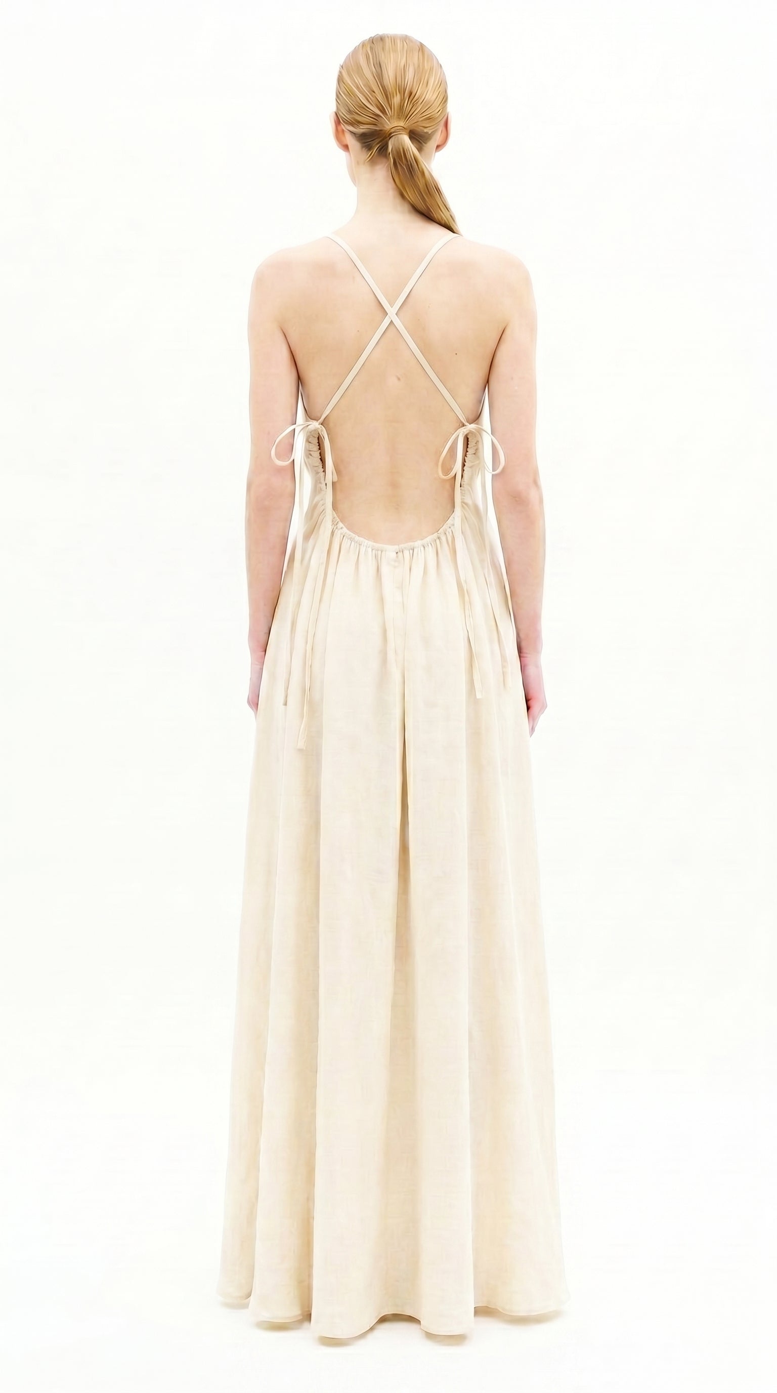 Off White Multiway Linen Dress